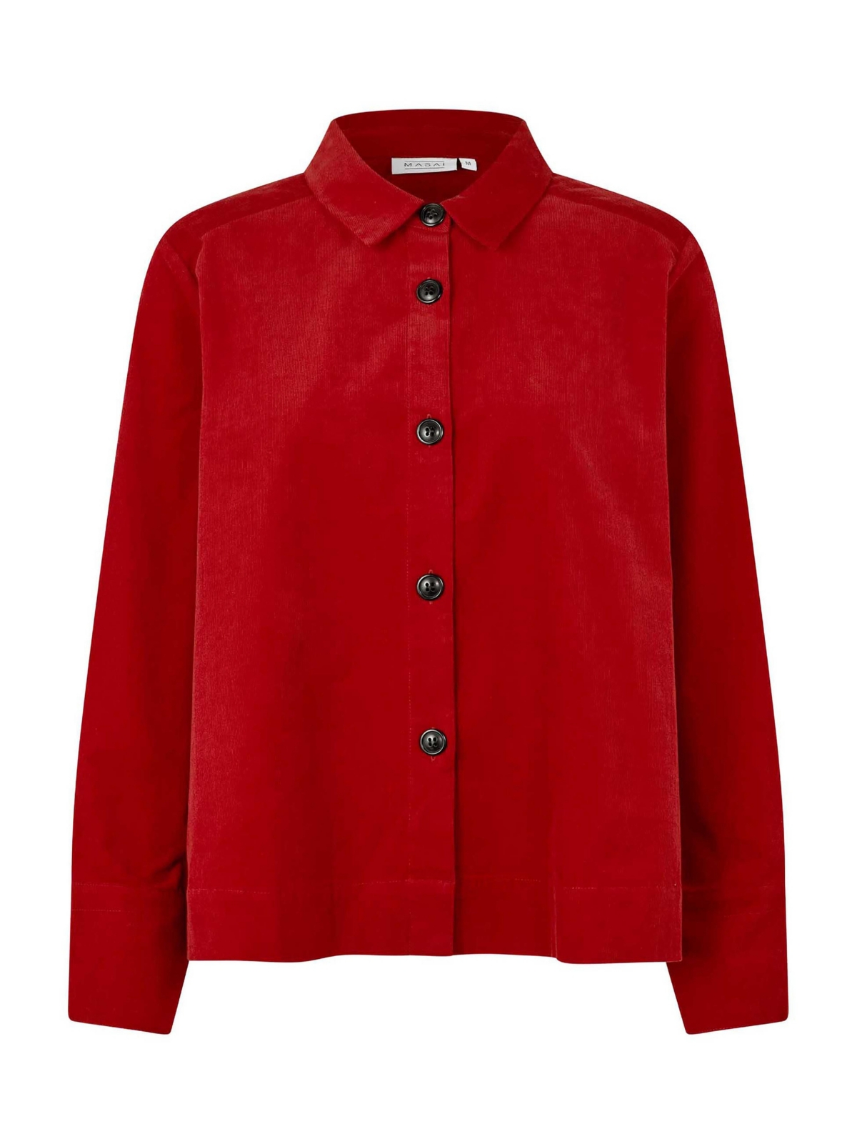 Masai Copenhagen Women's Long Sleeve Collared Velvet Shirt