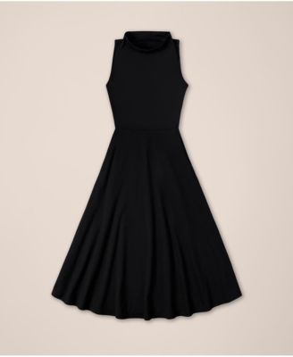 Women's Fit & Flare Cowl Neck Dress