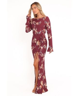 Women's Alima Maxi Dress - Berry Floral XL