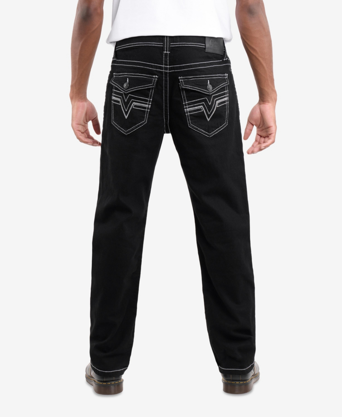 Cultura Men's Saddle Stitch Roman Fit Denim Jeans