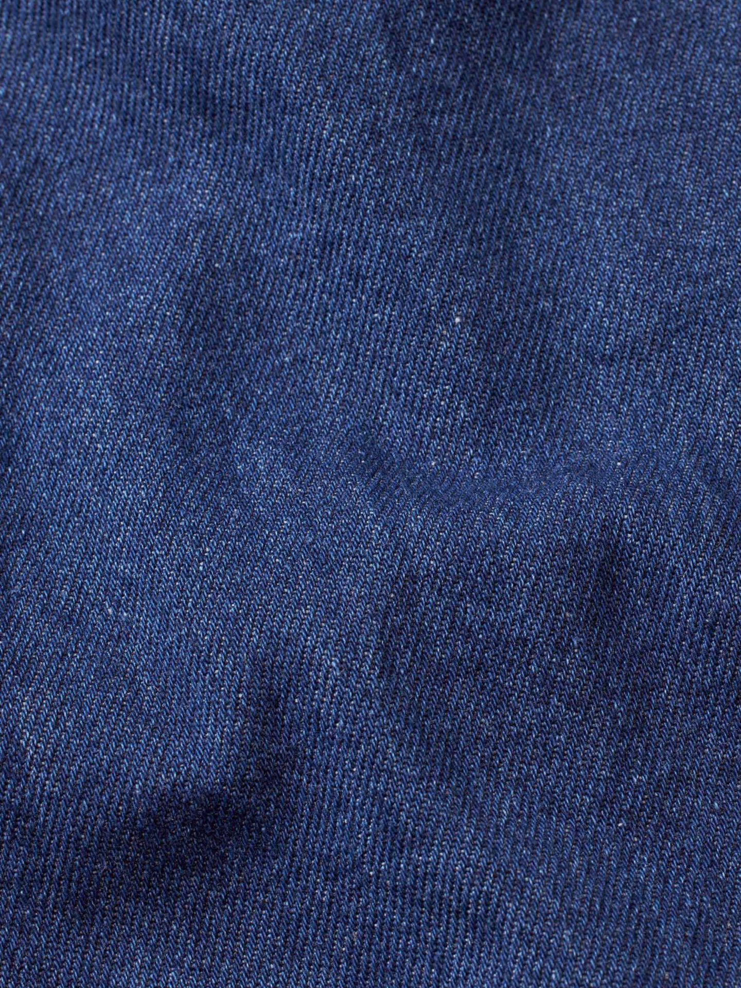 Женская рубашка Masai Copenhagen Denim Long Sleeve Collared Long, цвет: Тёмный джинсовый — фото 7