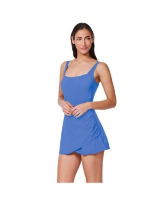 Women's Tutti Frutti Fashion Square Neck Wrap Style Swimdress
