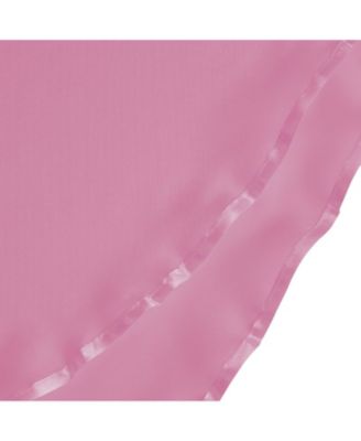 Living Double Layered Sheer Rod Pocket Ascot Window Valances