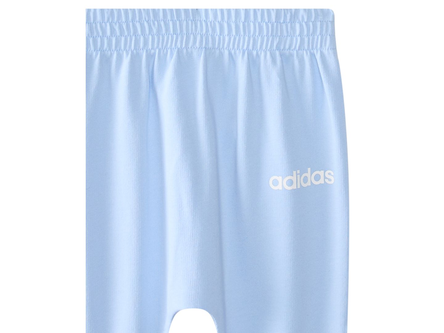 Комплект для мальчика adidas: два боди с принтом и брюки, 3 предмета, цвет: Синий / Белый — фото 5