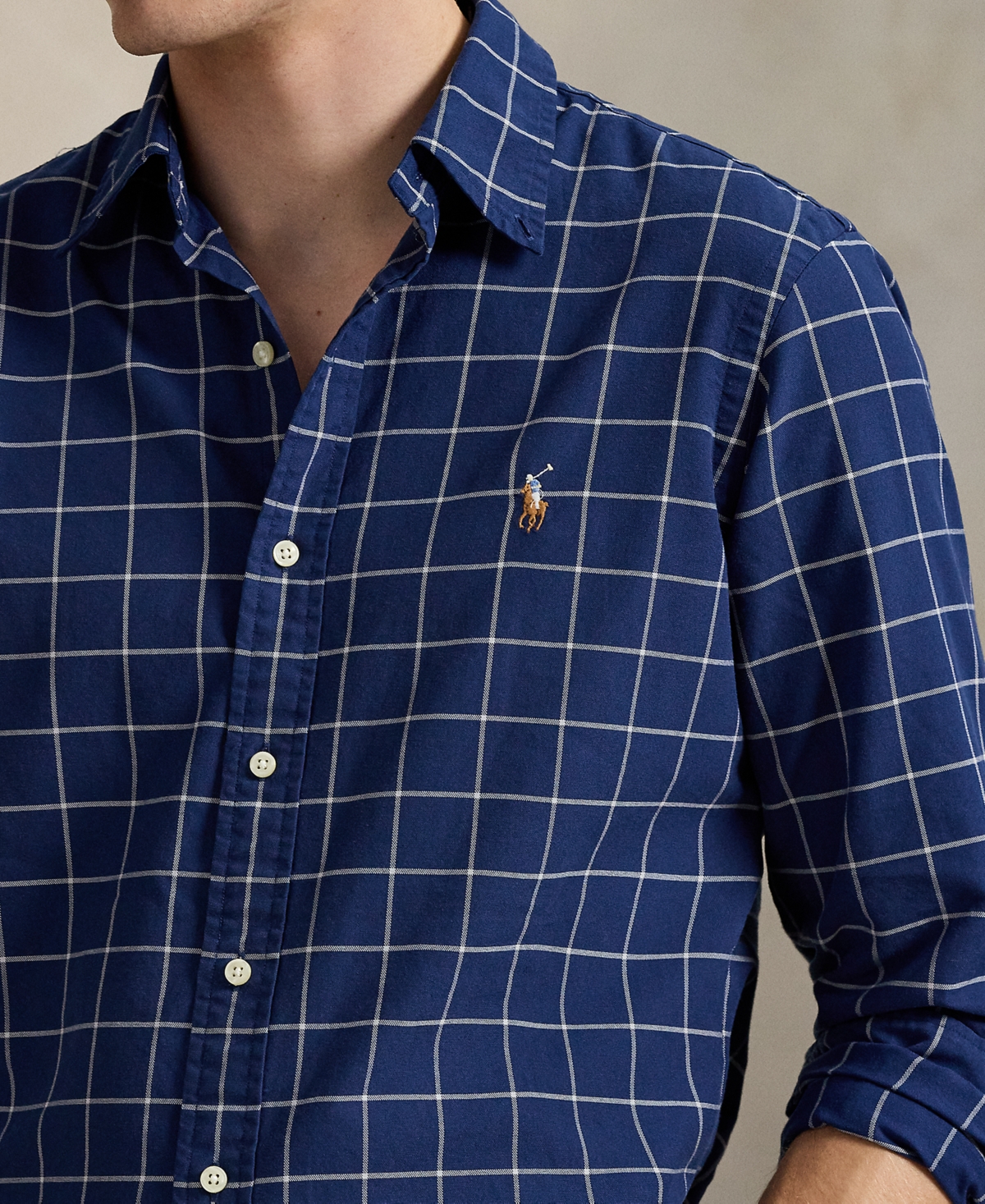 Polo Ralph Lauren Men's Classic Fit Long Sleeve Oxford Shirt In Blue