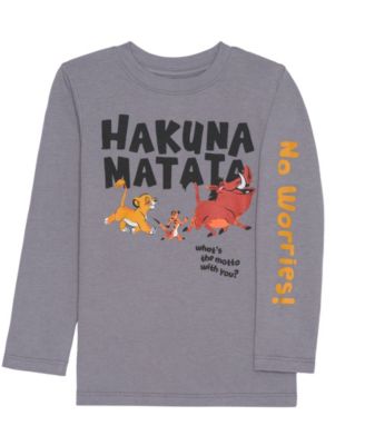 Boys' Toddler 2T-5T Hakuna Matata Long-Sleeve T-Shirt