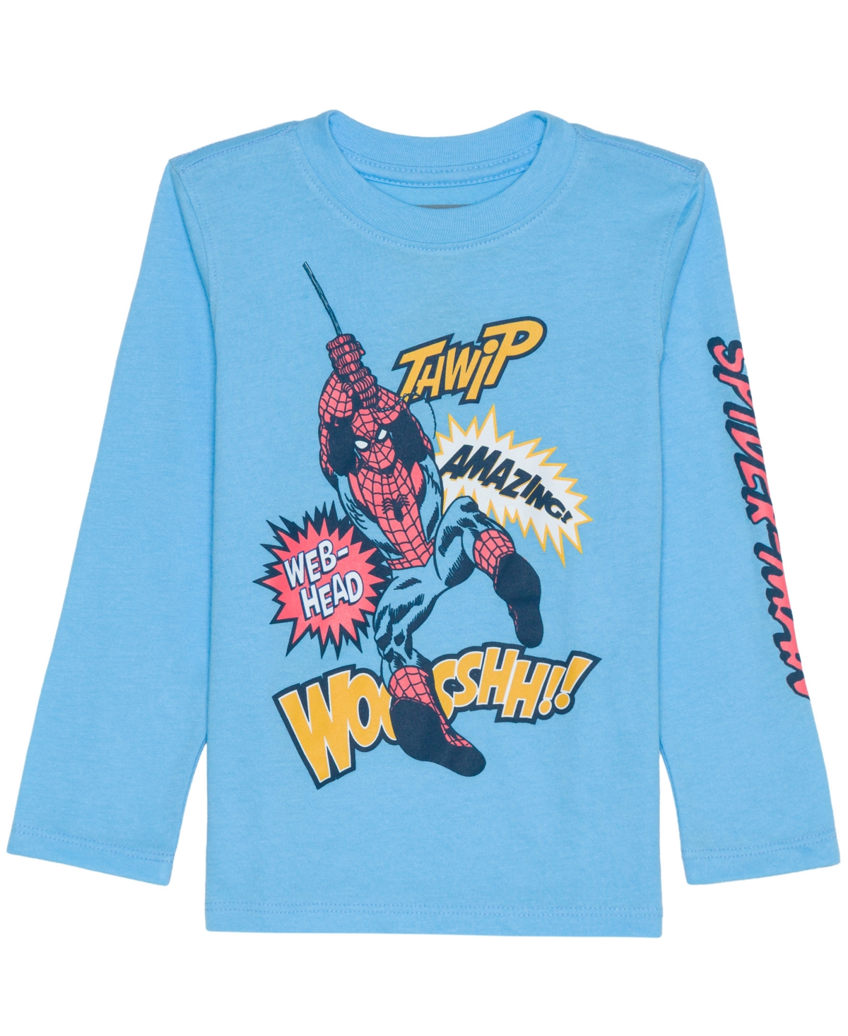 Spider-Man Boys Toddler 2T-5T Graphic Printed Long Sleeve T-Shirt