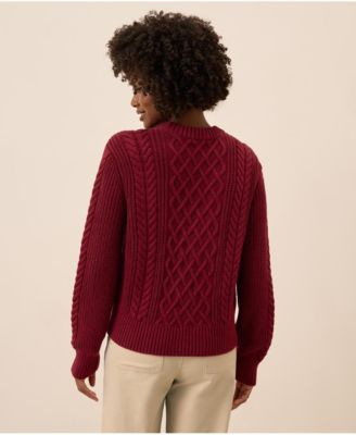 Women's Cable Knit Crew Sweater