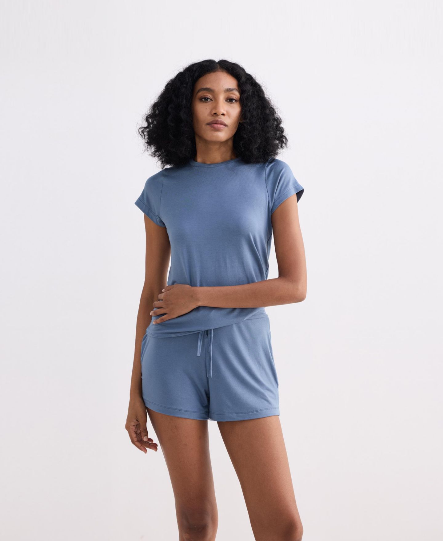 Женская футболка Reistor Essential Short Sleeve in Blue, цвет: Синий — фото 6