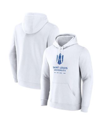 Fanatics - Men's White Saint Louis Billikens Primary Logo Pullover Hoodie
