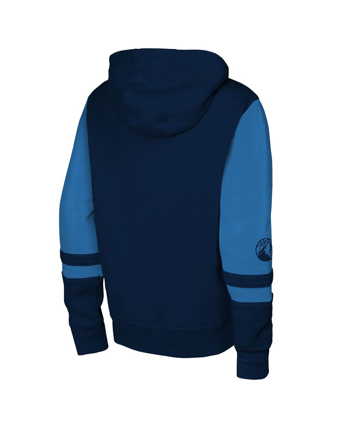 Outerstuff Big Boys And Girls Navy Minnesota Timberwolves Straight To The League Full-zip Hoodie In Blue