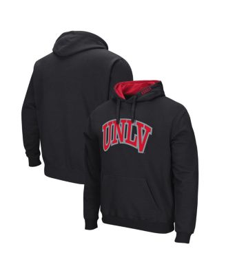 Colosseum - Men's Black UNLV Rebels Arch and Logo Pullover Hoodie