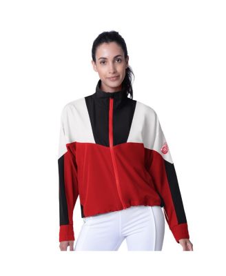 MSX by Michael Strahan - Women's Red/Black Detroit Red Wings Tessa Full-Zip Jacket