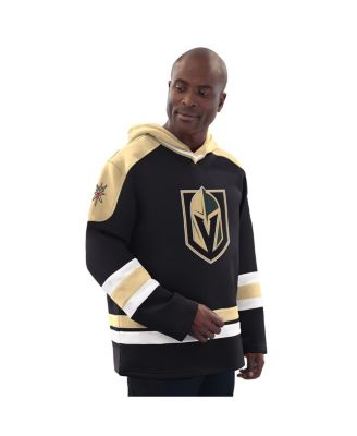 Starter - Men's Black/Gold Vegas Golden Knights Hockey Pullover Hoodie