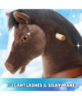 Model Y Chocolate Brown Horse Rideable Toy for Age 4-7