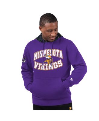 Starter - Men's Purple Minnesota Vikings Thursday Night Gridiron Pullover Hoodie