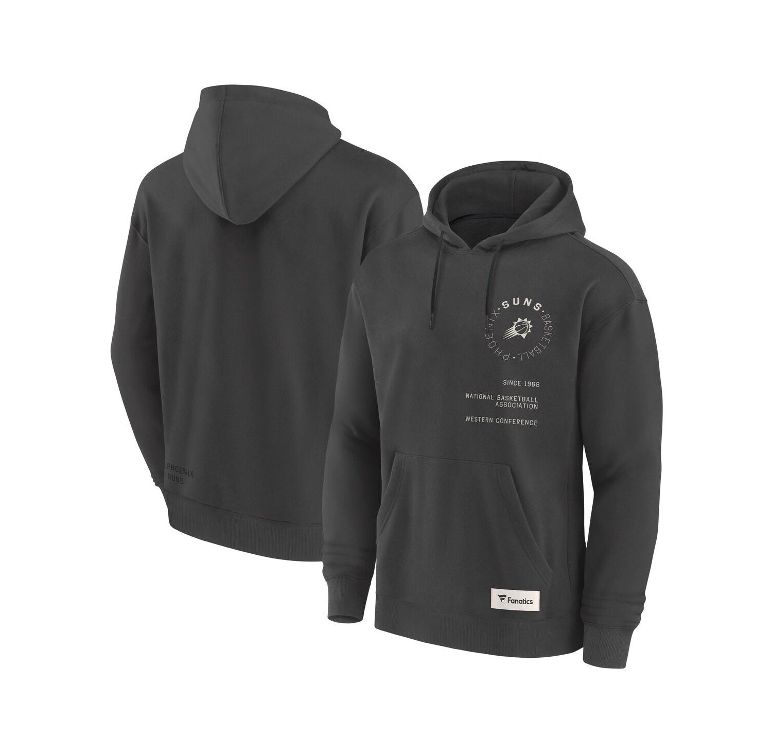 Men's Gray Phoenix Suns Future Ground Info Elements Premium Pullover Hoodie