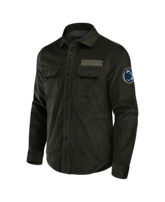 Darius Rucker Collection by Men's Olive Penn State Nittany Lions Corduroy Full-Button Shacket