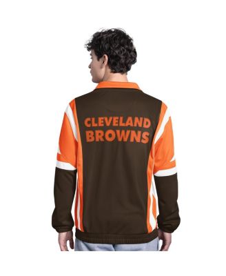 Men's&nbsp;Brown Cleveland Browns Contender Logo Full-Zip Track Jacket