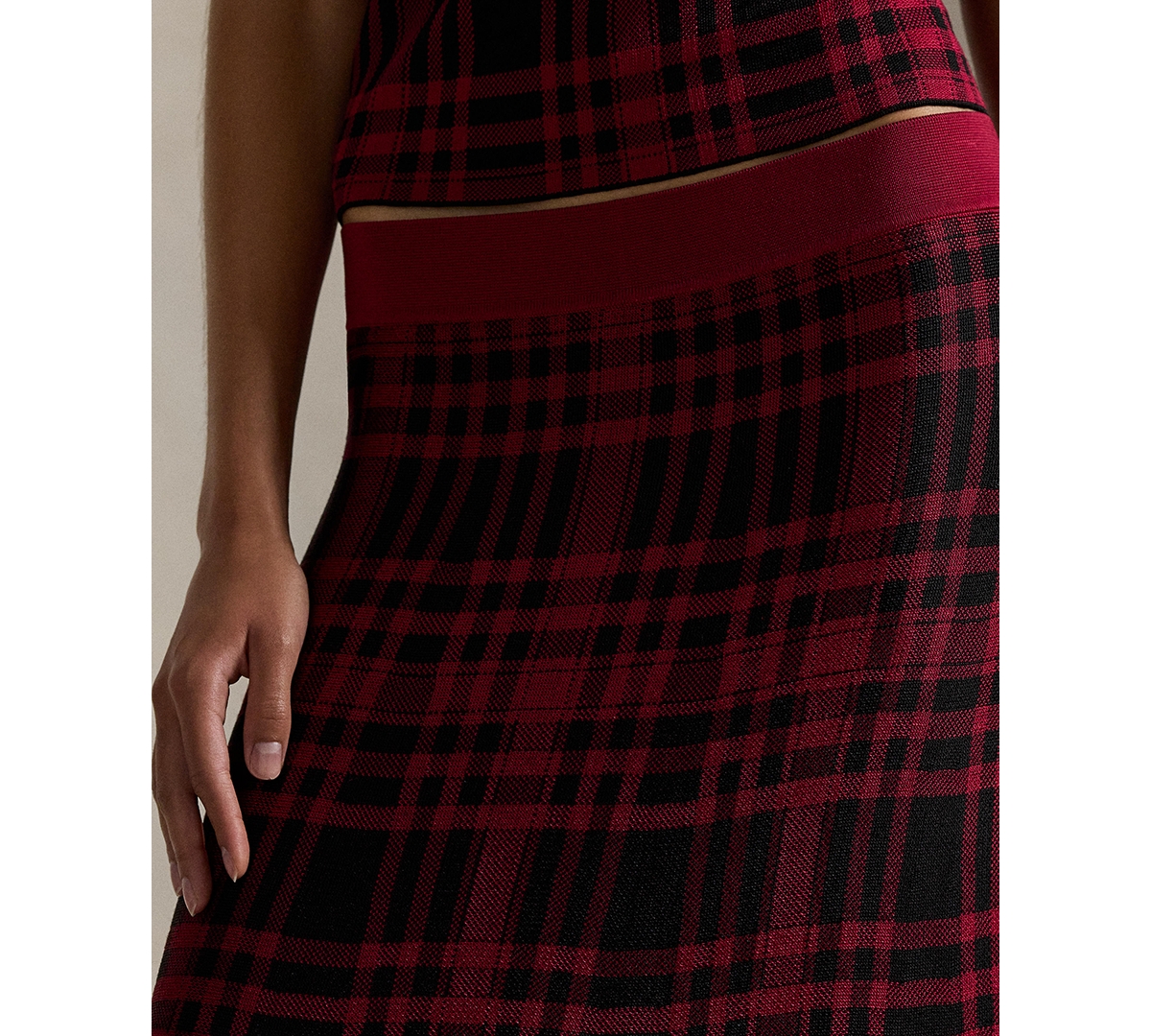 Polo Ralph Lauren Women's Pull-On Sweater Midi Skirt