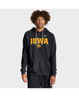 Nike - Men's Black Iowa Hawkeyes 2025 Sideline Standard Issue Dri-FIT Hoodie