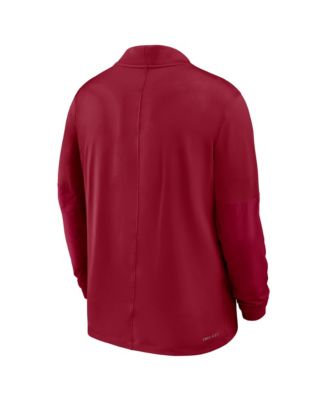 Men's Crimson Stanford Cardinal One Goal Performance Half-Zip Pullover Hoodie