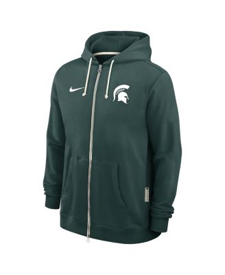 Men's Green Michigan State Spartans 2025 Sideline Standard Issue Dri-FIT Full-Zip Hoodie