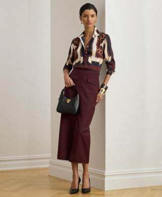 Women's Kristy Equestrian Print Button Front Shirt