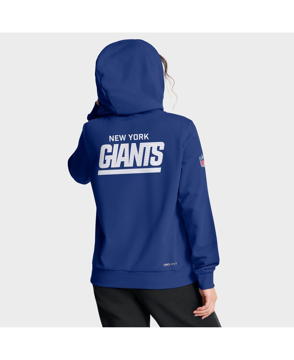Nike Royal New York Giants Sideline Standard Issue Initial Home Dri-fit Hoodie In Blue