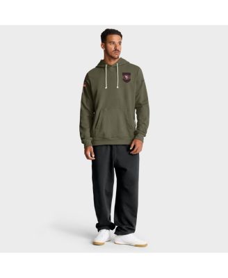 Men's Olive San Francisco 49ers 2025 Salute to Service Sideline Standard Issue Dri-FIT Hoodie