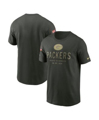 Nike - Men's Forest Green Green Bay Packers Big Tall 2025 Salute to Service Sideline Edge Dri-FIT T-Shirt