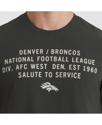 Men's Forest Green Denver Broncos 2025 Salute to Service Sideline Slub Dri-FIT T-Shirt