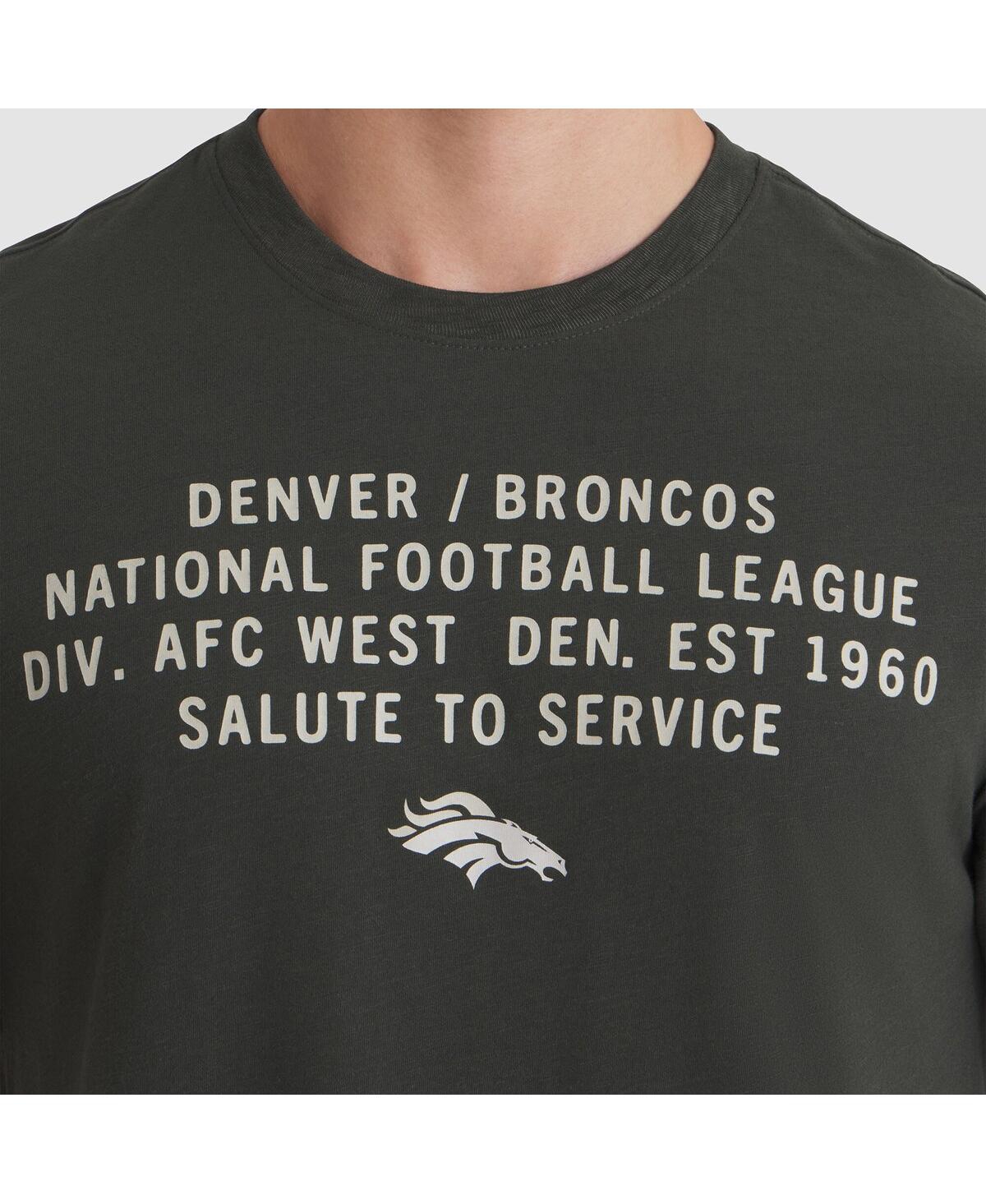 Nike Men's Forest Green Denver Broncos 2025 Salute to Service Sideline Slub Dri-fit T-Shirt