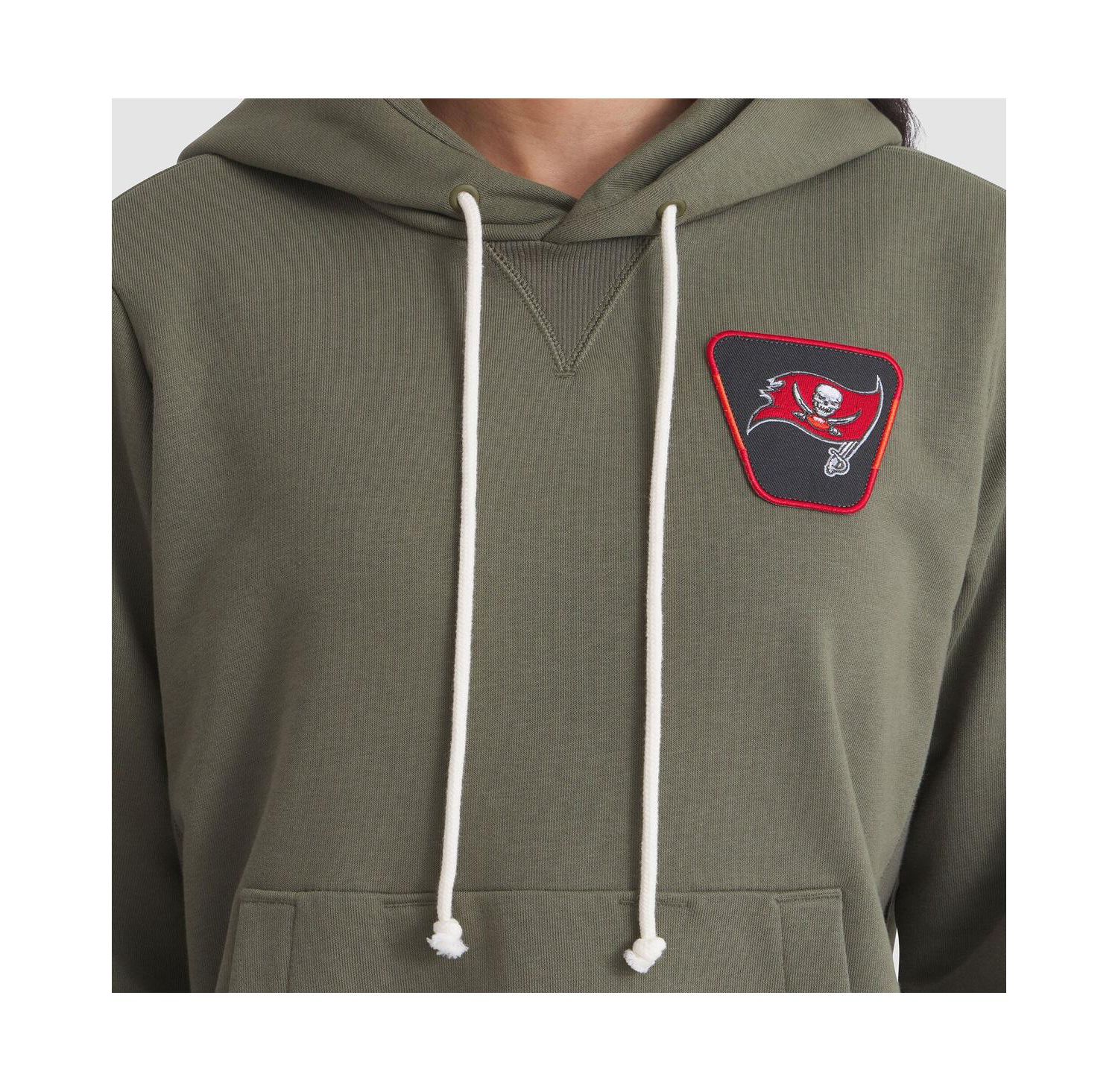 Women's Olive Tampa Bay Buccaneers 2025 Salute to Service Sideline Standard Issue Dri-FIT Hoodie