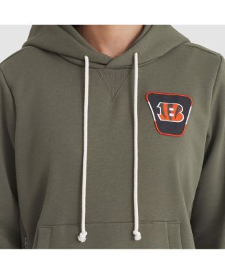 Women's Olive Cincinnati Bengals 2025 Salute to Service Sideline Standard Issue Dri-FIT Hoodie
