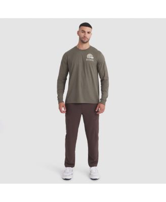 Men's Olive Cleveland Browns 2025 Salute to Service Sideline Long Sleeve T-Shirt