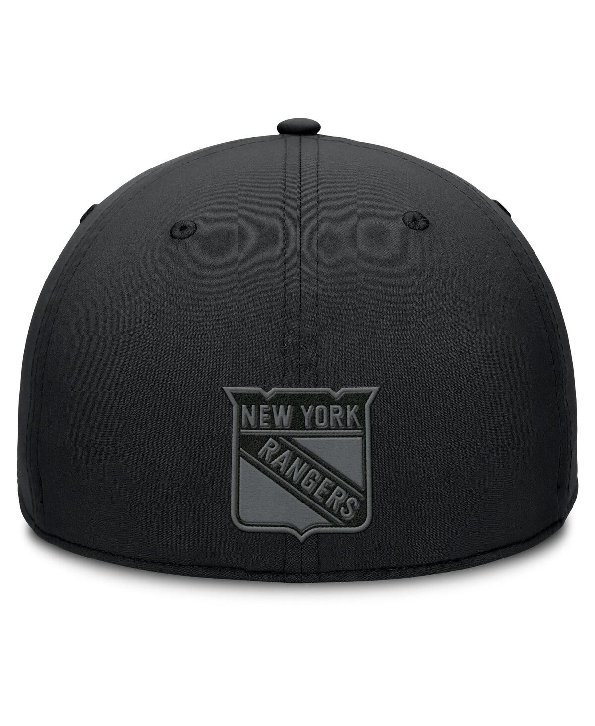 Fanatics Men's Black New York Rangers Authentic Pro Road Team Code Flex Hat In Black