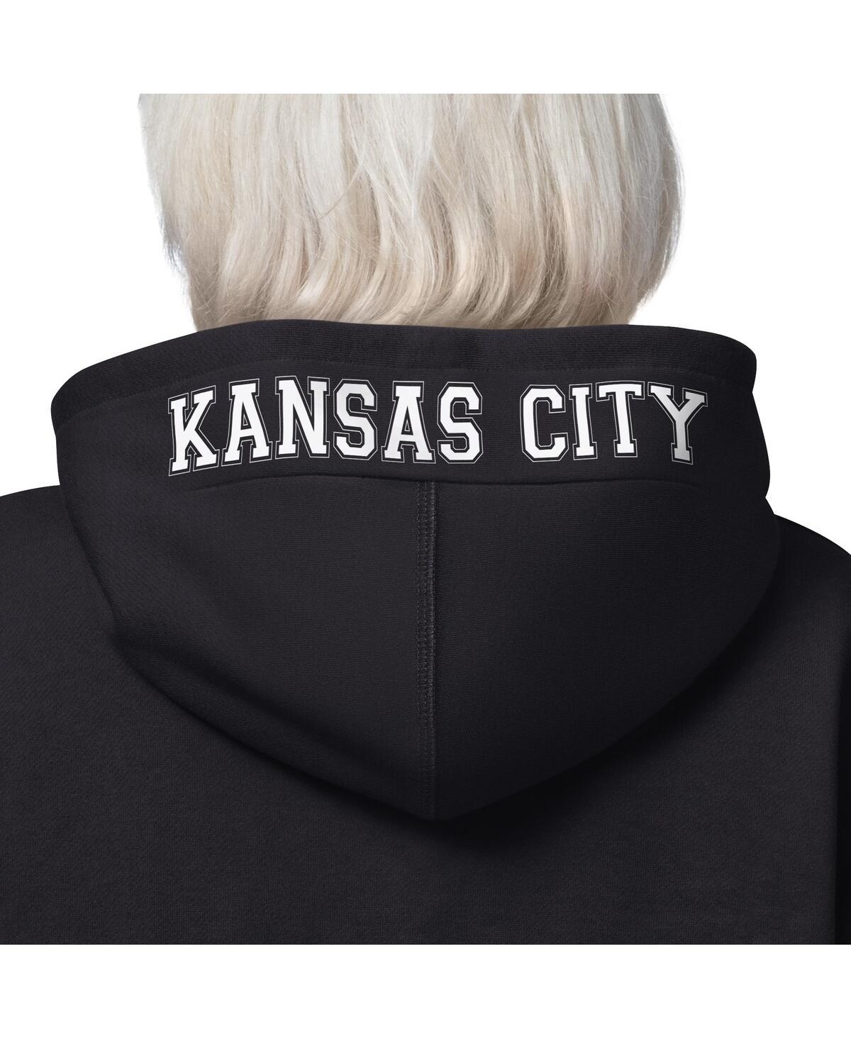Starter Women's Black Kansas City Chiefs 4th Down Full-zip Hoodie In Black