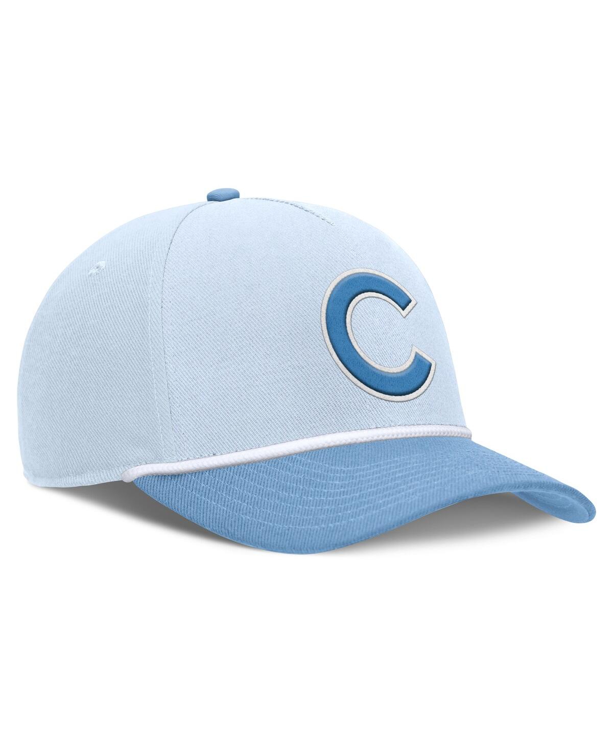 Nike Men's Light Blue Chicago Cubs Rise Dri-fit Adjustable Hat In Blue