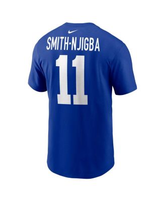 Men's Jaxon Smith-Njigba Royal Seattle Seahawks Player Name Number T-Shirt