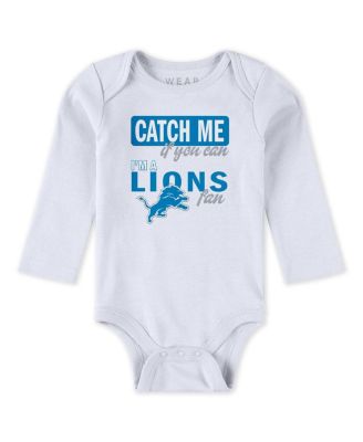 Baby Boys and Girls 2-Piece Detroit Lions Turn Me Around Bodysuits and Pants Set