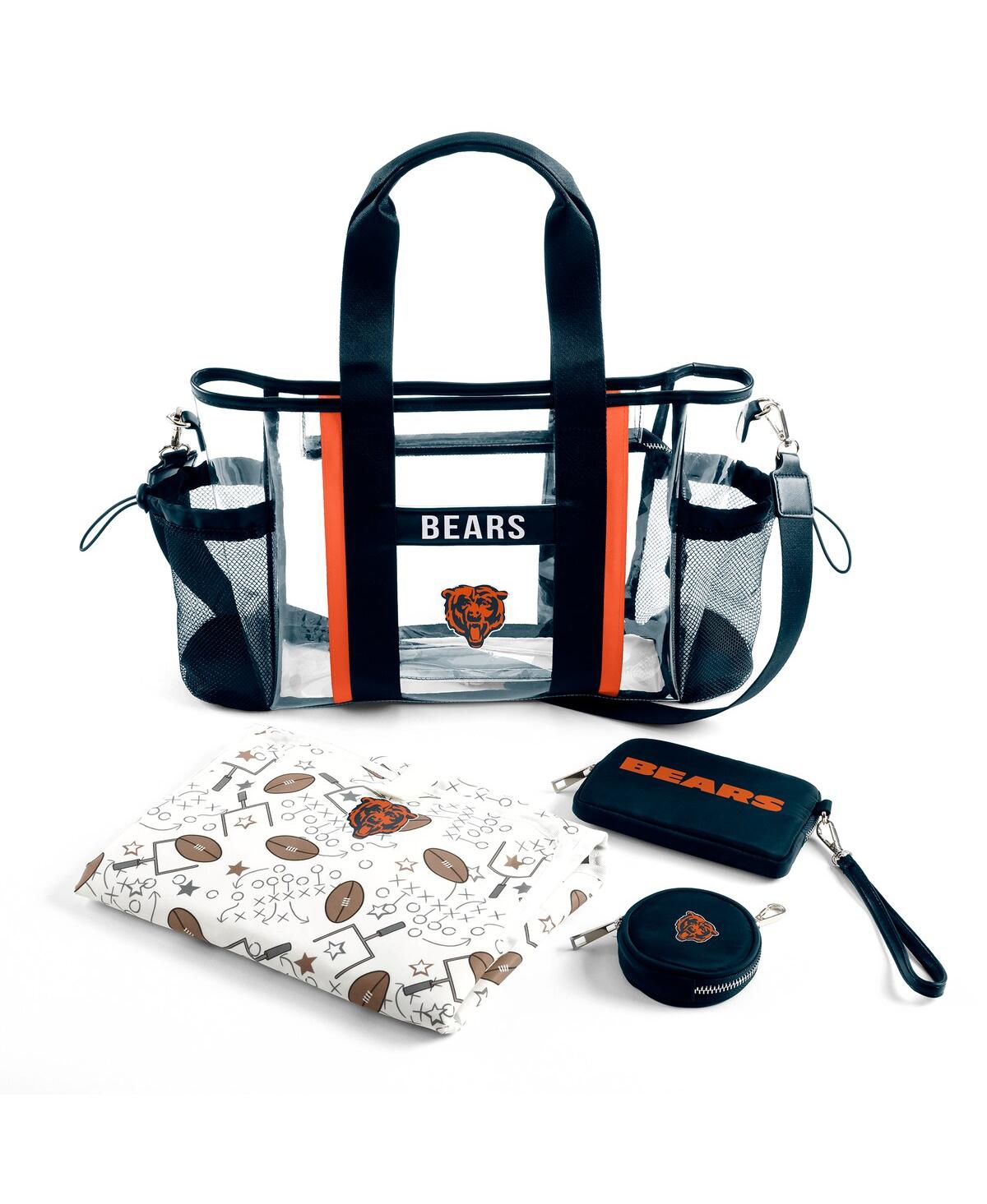 Wear By Erin Andrews Chicago Bears Clear Stadium Baby Bag In Transparent