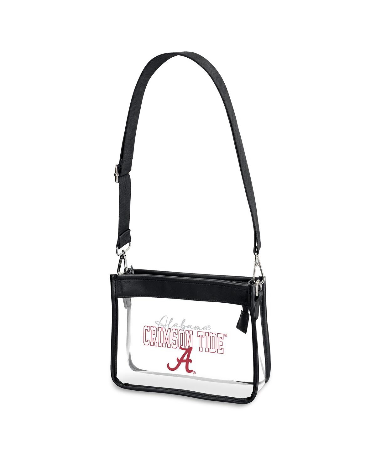 Wear By Erin Andrews Alabama Crimson Tide Plastic Chain Mini Crossbody In Transparent