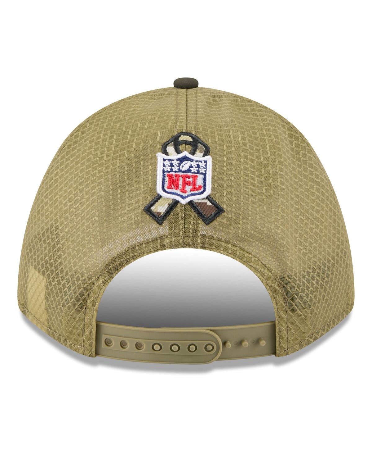 New Era Men's Green Cleveland Browns 2025 Salute To Service 9forty A-frame M-crown Adjustable Hat In Green
