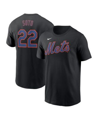 Nike - Men's Juan Soto Black New York Mets Fuse Name Number T-Shirt