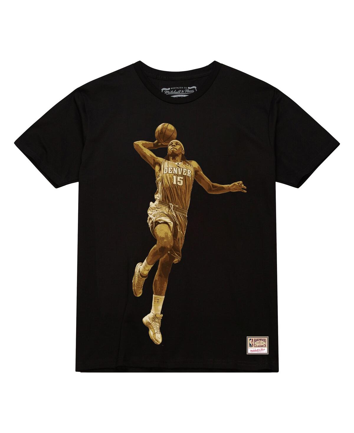 Mitchell & Ness Men's Carmelo Anthony Black Denver Nuggets Ultimate Player T-shirt In Black