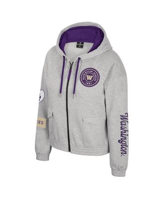 Women's Gray Washington Huskies Alfie Full-Zip Hoodie Jacket