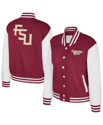 Colosseum - Women's Garnet Florida State Seminoles French Baguette Full Snap Fleece Jacket