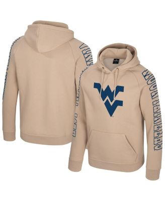 Colosseum - Men's Tan West Virginia Mountaineers Big Break Raglan Hoodie