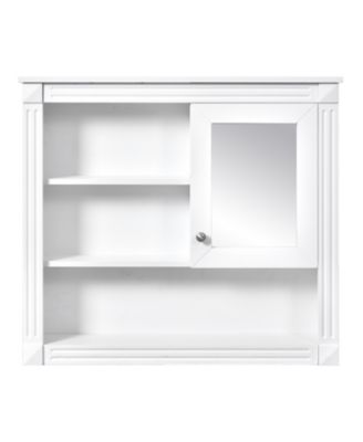 32" Bathroom Wall Cabinet with Mirror and Adjustable Storage Shelves